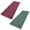 adidas アディダス ヨガマット エクササイズ トレーニング 5MM レッド グリーン ADYG10300