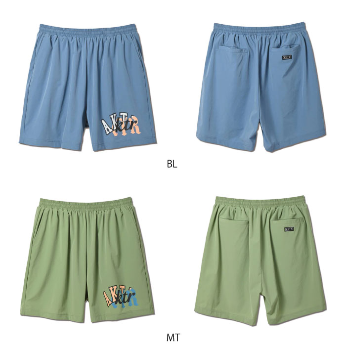 【10%クーポン対象!6/4 20:00-6/11 01:59迄!】 AKTR アクター MIXTURE LOGO SHORT WIDE PANTS ショーツ ワイドパンツ バスケットボール 2023年春夏 123-017002 2