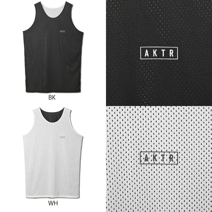 【5/30限定!10%OFFクーポン対象!】 AKTR アクター BASIC REVERSIBLE TANK リバーシブルタンクトップ バスケットボール 2024年春夏 BKxWH 523-005001 2