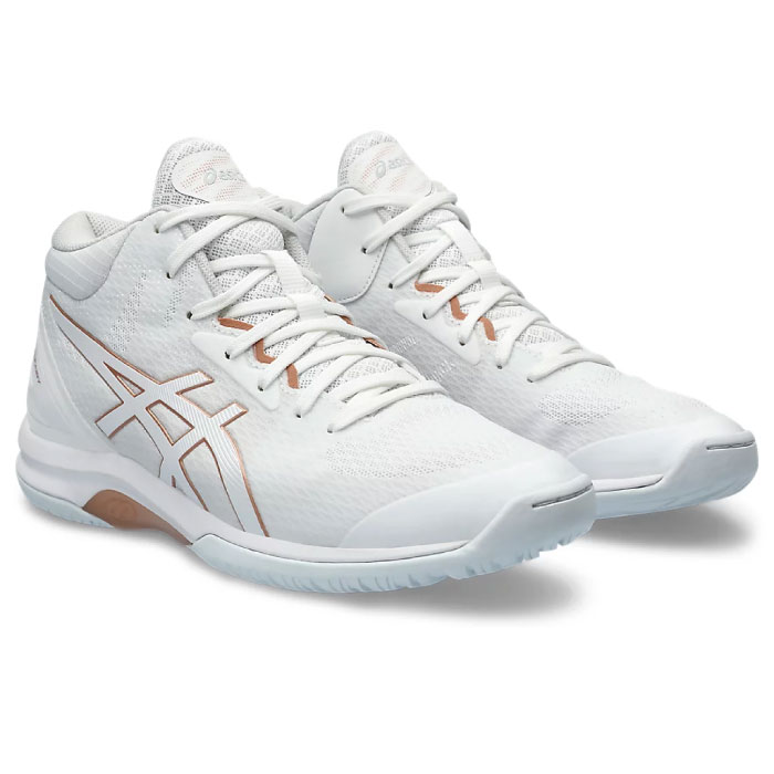 【5/25限定!5%OFFクーポン対象!】 asics アシックス LADY GELFAIRY 9 ゲルフェアリー9 レディース ウイメンズ バスケットボールシューズ 2024年春夏 ホワイト/ローズゴールド 1062A007-101