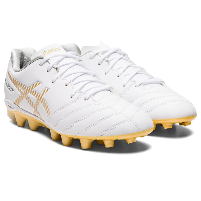 asics アシックス DS LIGHT JR GS ジュニア サッカースパイク スタンダード 2023年春夏 ホワイト/リッチゴールド 1104A046-122