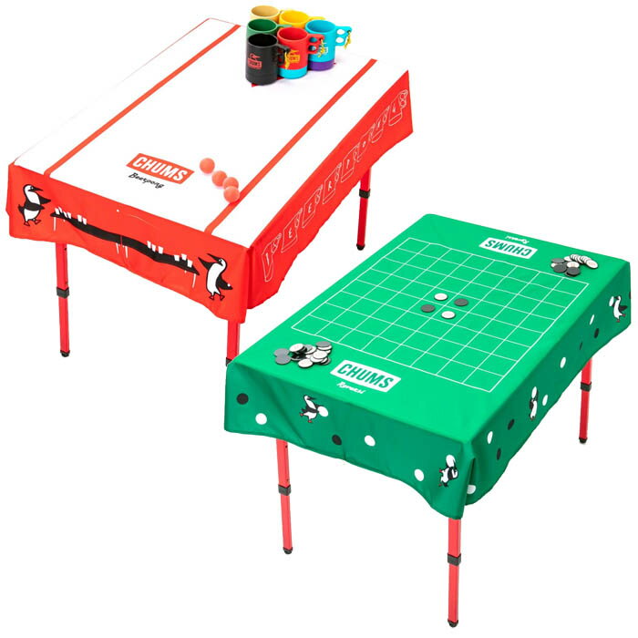 CHUMS チャムス Party Game Table Cloth パーティゲームテーブルクロス Beer Pong オセロ 撥水加工 140x110cm キャンプ CH62-1798