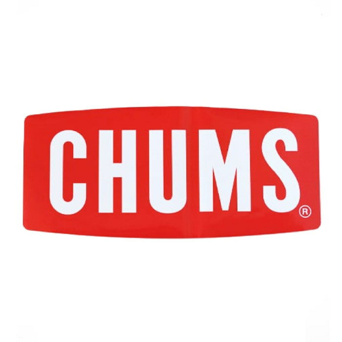 CHUMS チャムス Sticker CHUMS Logo Large ステッカーチャムスロゴラージ 11.2×25.0cm アウトドア キャンプ BBQ CH62-1058