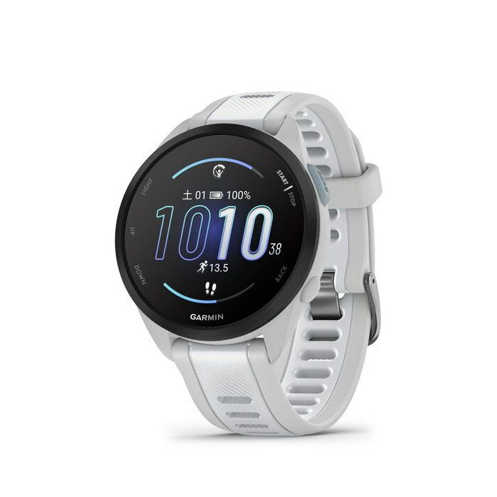 【10%OFFクーポン対象｜6/3 20:00-6/11 1:59迄】 GARMIN ガーミン Forerunner 165 WhiteGray フォアランナー 165 ホワイトグレー GPSランニングスマートウォッチ 腕時計 スポーツ 国内正規品 010-02863-81