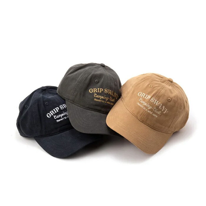 GRIP SWANY グリップスワニー CAMP LOGO CAP キャンプロゴキャップ 帽子 メンズ レディース 2023年秋冬 3カラー GSA-102