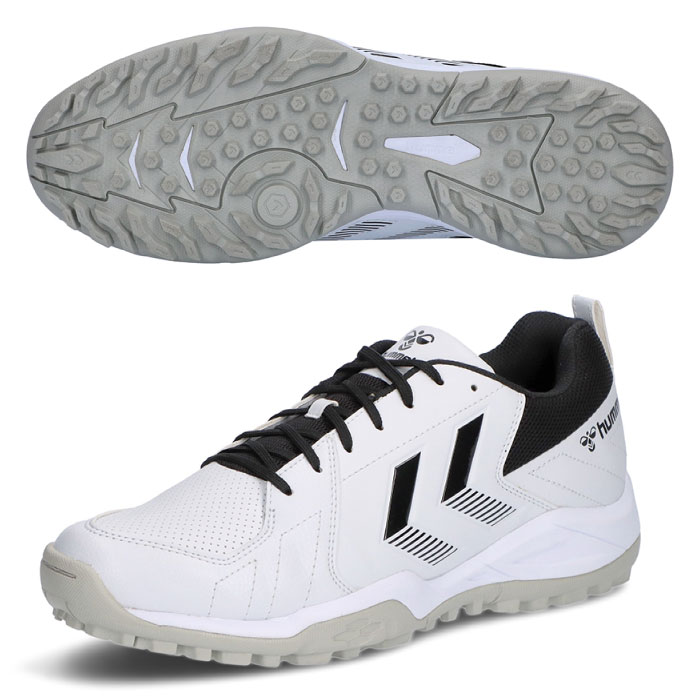 hummel ヒュンメル グランドシューター6 ハンドボールシューズ ユニセックス 屋外 土 2024年春夏 ホワイト/ブラック HAS6018-1090