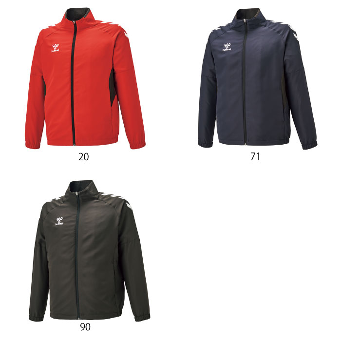 太陽スポーツ Trip店のhummel ヒュンメル 裏メッシュウインドジャケット ウィンドブレーカーシャツ ユニセックス 防寒 保温 撥水 スポーツ 運動 2024年秋冬 HAW2147｜アングル2