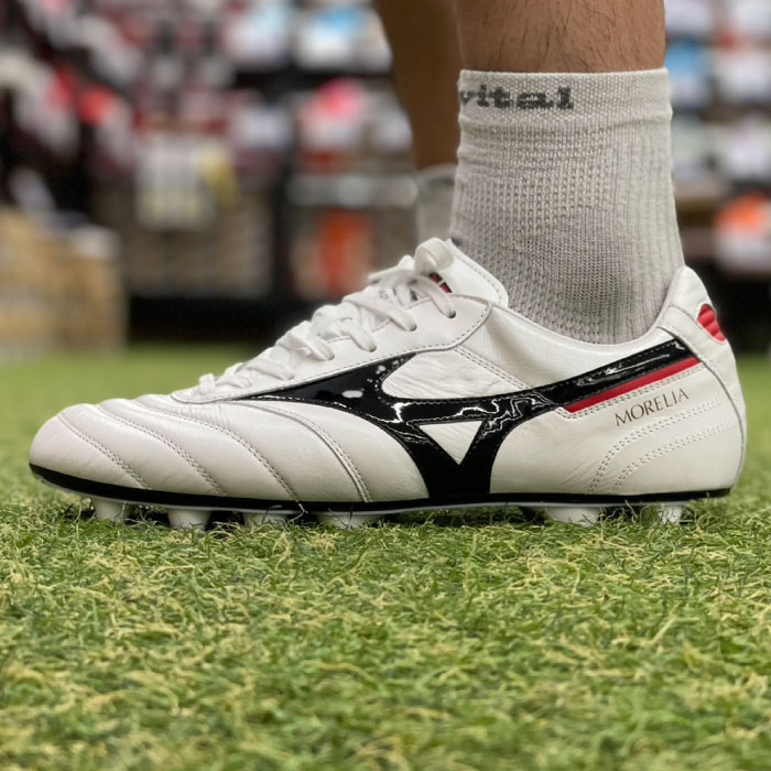 Mizuno ミズノ MORELIA II JAPAN モレリア 2 ジャパン ショートタン サッカースパイク ユニセックス ホワイト 2E相当 日本製 P1GA200109