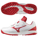 Mizuno ミズノ ライトレボトレーナーCR 野球 トレーニングシューズ 2022年秋冬 ワイド 3E トレシュー ホワイト×レッド 11GT222162