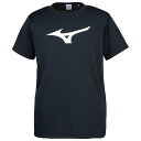 MIZUNO ミズノ Tシャツ トレーニングウエア トップス ユニセックス 半袖 吸汗速乾 ブラック 32JA8155