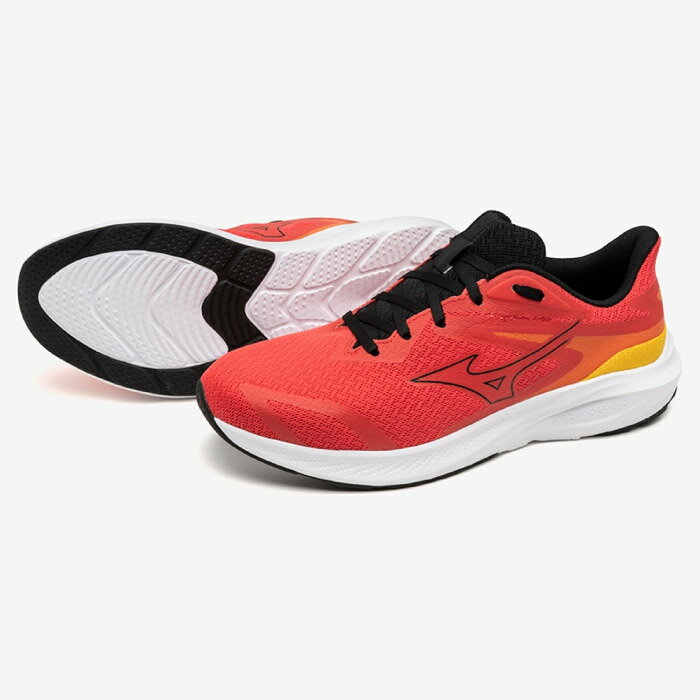 Mizuno ミズノ ENERZY RUNNERZ WIDE エナジーランナーズ ワイド ロード ランニングシューズ メンズ 2024年春夏 3E相当 レッド K1GA2412