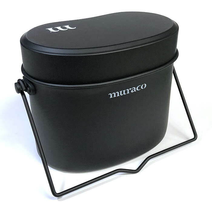 【10%クーポン対象!6/4 20:00-6/11 01:59迄!】 muraco ムラコ RICE COOKER BLACK ライスクッカー ブラック 4号炊 飯盒 キャンプ C007