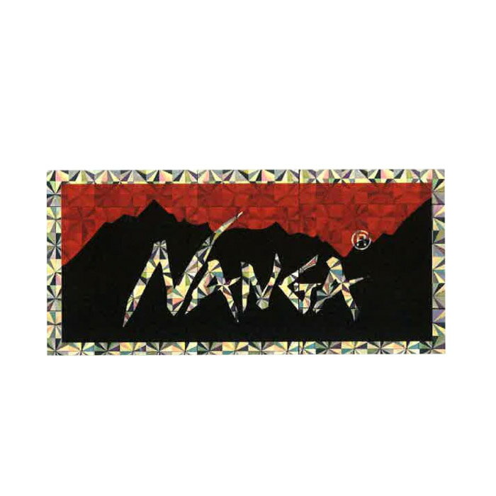 NANGA ʥ HOLOGRAPHIC LOGO STICKER ۥեåƥå 9.6cm4.5cm NA2353-3G512