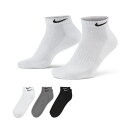 NIKE ナイキ 3P エブリデイ クッションド トレーニング LOW ソックス 靴下 3足組 スポーツ トレーニング 3カラー SX7670-964
