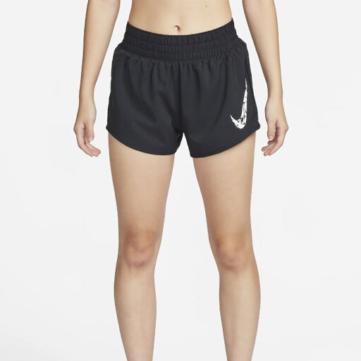 NIKE ナイキ ワン ウィメンズ Dri-FIT ミッドライズ 8cm ショートパンツ (インナー付き) レディース ブラック/ホワイト FN2602-010 NIKE ナイキ ワン ウィメンズ Dri-FIT ミッドライズ 8cm ショートパンツ (インナー付き) レディース ブラック/ホワイト FN2602-010