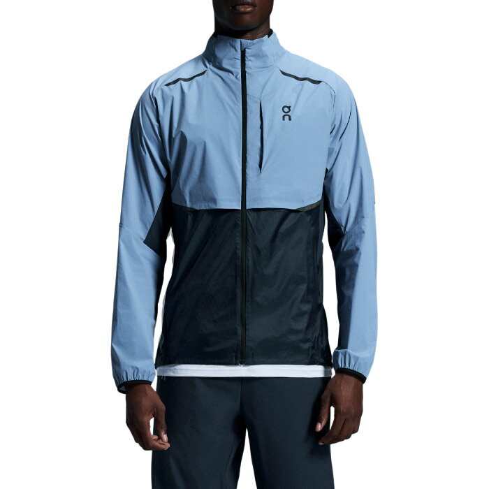 【20%OFFクーポン対象|10/4 20:00-10/9 01:59迄】 On オン ランニングジャケット アウター メンズ Weather Jacket ウェザージャケット ランニング ジョギング 2025年春夏 シャンブレー/ミッドナイト 1ME10310734
