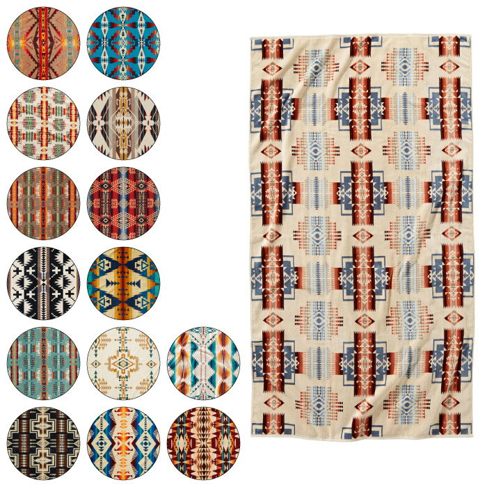 PENDLETON ペンドルトン Oversized Jacquard Towels オーバーサイズジャガードタオル 約178x102cm ブランケット ソファーカバー コットン100% XB233 19373185