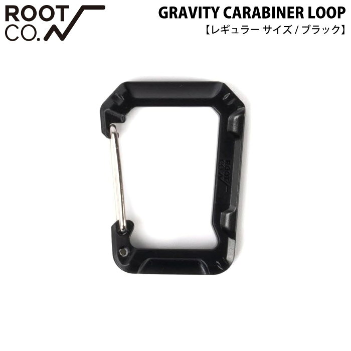 ITEM DETAILS ROOT CO. GRAVITYシリーズのギアと互換性のある、ナイロンショートベルト付きのカラビナ。 特徴 - GRAVITY MAG REEL SQR.・GRAVITY MAG REEL SQR. LITE・GRAVITY QUAD MAG Pro.本体と組み合わせることで機動力をUPするカラビナパーツ - バッグやベルトループ・ザックなどに素早く着脱が可能 - スリットループにカラビナを取り付ける際は、付属のナイロンショートベルトを使用 - シンプルなカラビナとしても使用可能 - ROOT CO.ロゴの刻印入り スペック - 本体サイズ：R：約34x44x9mm / ナイロンベルト：約20x60（全長）x3mm - 重量：R：約4.5g / ナイロンベルト：1.5g - 素材：PC・鉄・ナイロン・PVC その他 - 付属品：ナイロンベルト - パッケージサイズ：約60x125x20mm - 原産国：日本 ■当店でのご注文確定は、当店が定めるお買い物ガイド(下記含む)を理解し、同意したものとしてみなします。 ※実店舗を含め、複数の店舗と在庫を共有しており、ご注文後に在庫切れが発生する場合がございます。その際はメールにてご案内致します。事前にドメイン:shop.rakuten.co.jpをご登録ください。 ※店頭陳列在庫での販売の可能性があります。 ※メーカー画像を使用しておりますが、予告なく仕様やパッケージが変更される場合があります。 ※商品画像のカラーにつきましては、観覧される端末等の設定・環境によって実物と多少異なる場合があります。