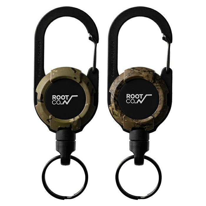 ROOT CO. ルートコー GRAVITY MAG REEL LITE MILITARY EDITION マグリール マグネット内蔵カラビナ付きコードリールキーホルダー キャンプ GMRL