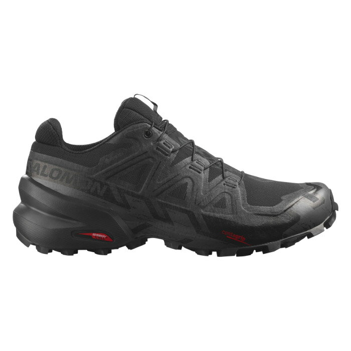 【10%OFFクーポン対象|4/14 20:00-4/18 23:59迄】 SALOMON サロモン トレイル ランニングシューズ 防水 メンズ スピードクロス 6 ゴアテックス SPEEDCROSS 6 GORE-TEX 2025年春夏 ブラック L41738600