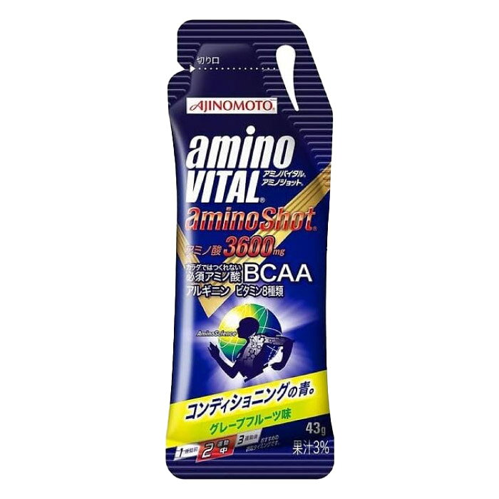 アミノバイタル アミノショット 1袋43g 6袋セット ゼリー サプリ アミノ酸 BCAA アルギニン マラソン トレイル 自転車 登山 36JAM84000 【トクトクSET】 taiyosp-trip-10169216 太陽スポーツ Trip店 サンプル画像3