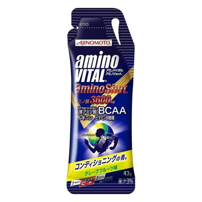 アミノバイタル アミノショット 1袋 43g コンディション ゼリー サプリ アミノ酸 BCAA アルギニン マラ..