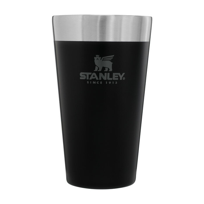 STANLEY スタンレー スタッキング真空パイント マットブラック 0.47L タンブラー コップ カップ マグ 保冷 保温 02282-127