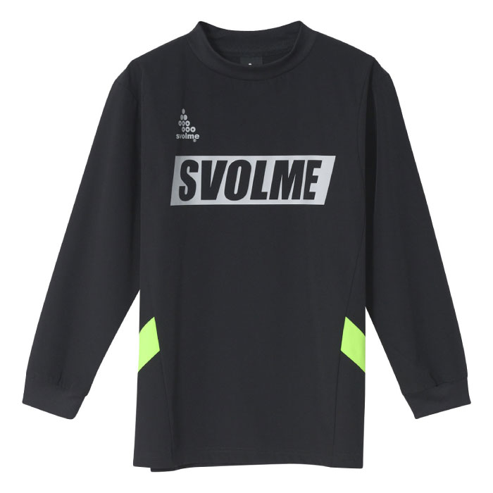 【5/20限定!5%OFFクーポン対象!】 SVOLME スボルメ JRピステクルートップ ジュニア キッズ 子供 長袖 トレーニングトップ 防寒 サッカー フットサル 2023年秋冬 ブラック 1233-24601