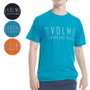 SVOLME スボルメ LOGOランシャツ ランニングシャツ 半袖 2022年春夏 BLACK/SAX/ORANGE 7221-15700