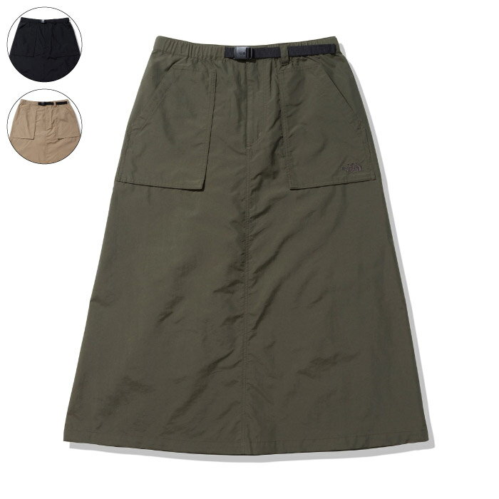 【15%OFFクーポン対象】7/19 20:00-7/20 23:59迄! THE NORTH FACE ザ ノースフェイス Compact Skirt コンパクトスカート ロングスカート レディース 2023年春夏 3カラー NBW32330