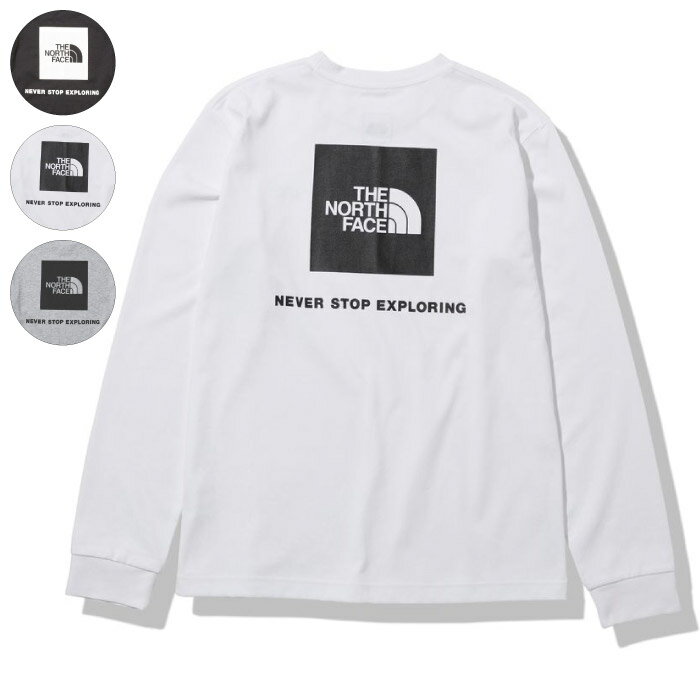 THE NORTH FACE ザ ノースフェイス ロングスリーブバックスクエアロゴティー Tシャツ 長袖 メンズ 2023年春夏 静電ケア 3カラー NTW32343