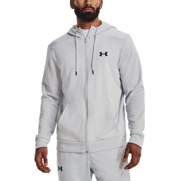 【3/30限定!クーポン利用で20%OFF!】 UNDER ARMOUR アンダーアーマー UAアーマーフリース フルジップ フーディー メンズ 2023年秋冬 トレーニングウエア パーカー 吸汗速乾 HaloGray/Black 1373357