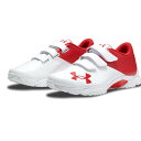 UNDER ARMOUR アンダーアーマー UA エクストリーム トレーナー ワイド メンズ 2022年秋冬 野球 トレーニングシューズ ベルクロ ホワイト/レッド 3025678