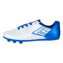 UMBRO アンブロ アクセレイター RB JR WIDE HG ジュニア キッズ 子供 サッカースパイク ワイド 2024年春夏 ホワイト/ブルー UU4UJA02WB 2