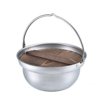 【5%OFFクーポン対象】8/10 0:00-8/11 1:59迄! UNIFLAME ユニフレーム 焚き火鍋26cm ステンレス製 ツル付き 木ブタ キャンプ 659991通販格安セール情報 楽天 通販