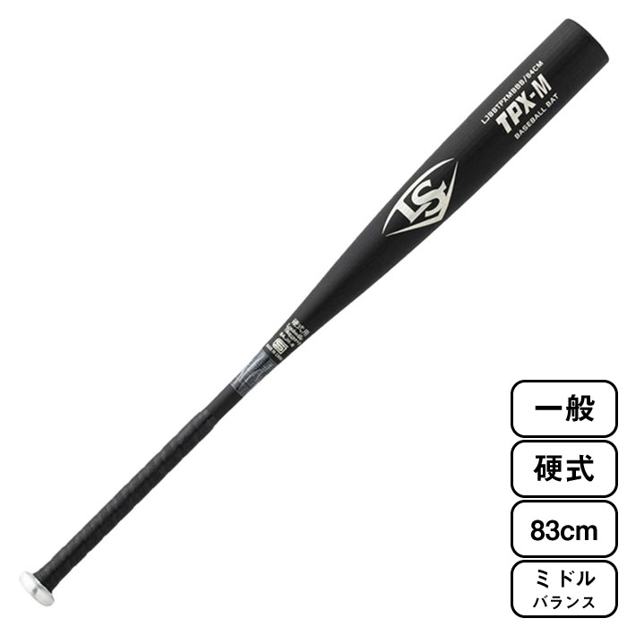 LOUISVILLE SLUGGER CXrXbK[  d TPX-M 싅 obg ~hoX 83cm 900gȏ ubN WBL2571010