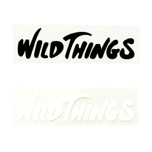 WILD THINGS ワイルドシングス CUTTING LOGO STICKER カッティング ロゴステッカー ブラック ホワイト WT21262TA WILD THINGS ワイルドシングス CUTTING LOGO STICKER カッティング ロゴステッカー ブラック ホワイト WT21262TA