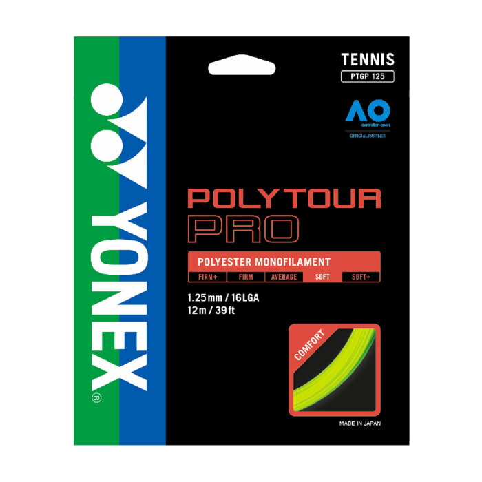  YONEX ヨネックス POLYTOUR PRO 120 ポリツアープロ120 テニスガット 硬式 ハイポリマーポリエステル PTGP120