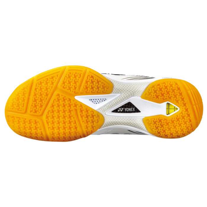YONEX ヨネックス パワークッション 65Z ワイド バドミントンシューズ 4E 2023年春夏 ホワイト／オレンジ SHB65Z3W-386