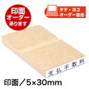 ECO ゴム印(オリジナル)印面サイズ:5×30mmオーダー スタンプ ゴム印 一行印 オリジナル はんこ 氏名 名前