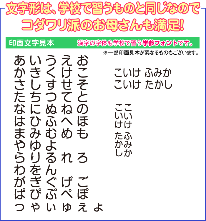 【お名前スタンプ】なんでもお名前 氏名判浸透印 おむつスタンプ 印面：30×5mm補充インク・溶剤付おなまえ すたんぷ お名前スタンプ ゴム印 オーダー 一行印イラスト有りで、フルネームの場合、苗字と名前の間にはスペースが入ります。 - Image 3