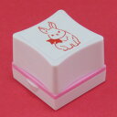 ウサギの浸透印 (年賀スタンプ)5.ハンサムうさぎ干支スタンプ(卯年) 印面26×26mm年賀 浸透印 はんこ ハンコ イラスト スタンプ 兎 うさぎ ウサギ 年賀状 元旦 新年 正月 かわいい ワンポイント 2023年 令和5年