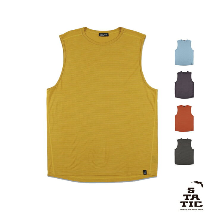 STATIC スタティック ALL ELEVATION SLEEVELESS M's オールエレベーション スリーブレス メンズ ノースリーブTシャツ メンズモデル S/M/L/XLサイズ