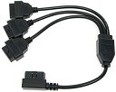 CarAngels OBD2 用 ケーブル OBD2 3分岐 ケーブル ハーネス L型 メス カプラー 50 CM(3)