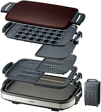 象印 ホットプレート 3.5枚タイプ やきやき 焼肉+たこ焼き+平面 ダークブラウン EA-GV35AM-TDのサムネイル