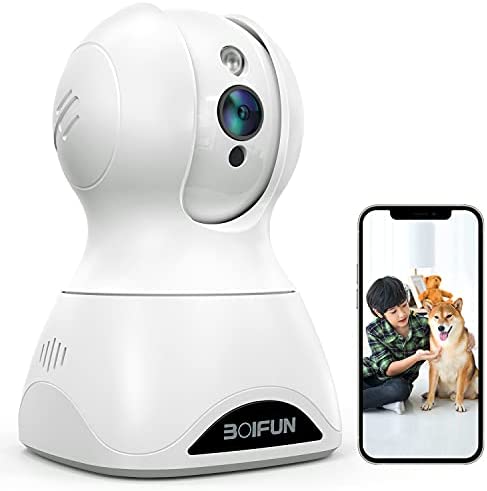 令和4年2022最新強化版500万画素 ネットワークカメラ BOIFUN ペットカメラ 1944P IP wifiカメラ 室内カメラ 防犯監視カメラ ベビーモニター ワイヤレス 遠隔スマホ操作 暗視機能 双方向音声 AI…