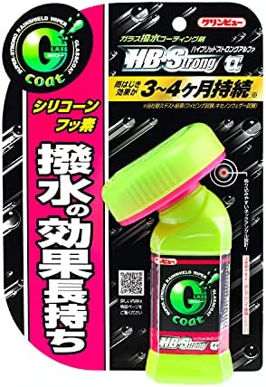 商品名クリンビュー 自動車用 ガラスコーティング剤 ガラスコート ハイブリッドストロングα 110ml 20910本製品を施工する事で抜群の水はじき効果を長時間得ることができます.シリコーン系撥水剤の【水弾き力】とフッ素系撥水剤の【耐久力】をハイブリッド。従来の製品にくらべ、高い撥水性と2倍の持続性を実現しました。塗り面が2倍の大きさで作業性に優れています。油膜、虫や鳥のフン等の付着を防止します。雪や霜の付着防止効果もあります。普通車フロントガラス15台分にご使用いただけます。