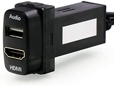 USB入力ポート＆HDMI入力ポート オーディオパーツ スイッチホールパネル Mitsubishi 三菱車系用
