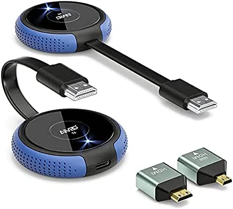 ワイヤレス hdmi 無線 送受信 hdmi 無線化 トランスミッター 信号転送 (4K/5Ghz/30M安定転送距離) 説明会/ライブ配信/プレゼン/ゲーム/パーティーに適用 ミニHDMI/Micro HDMI変換端子付属 HDMI延長器 エクステンダー