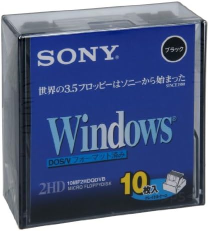SONY 2HD フロッピーディスク DOS/V用 Windowsフォーマット 3.5インチ ブラッ ...